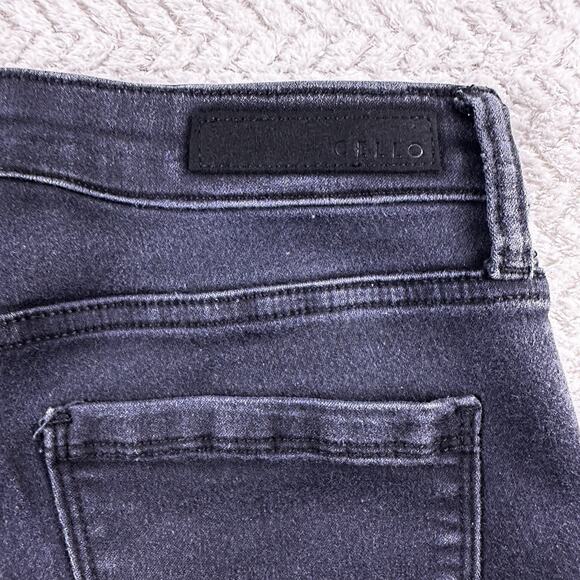 Cello Jeans Women’s Size 9 Skinny Ankle High Rise Jeggings Black Stretch - Picture 6 of 15